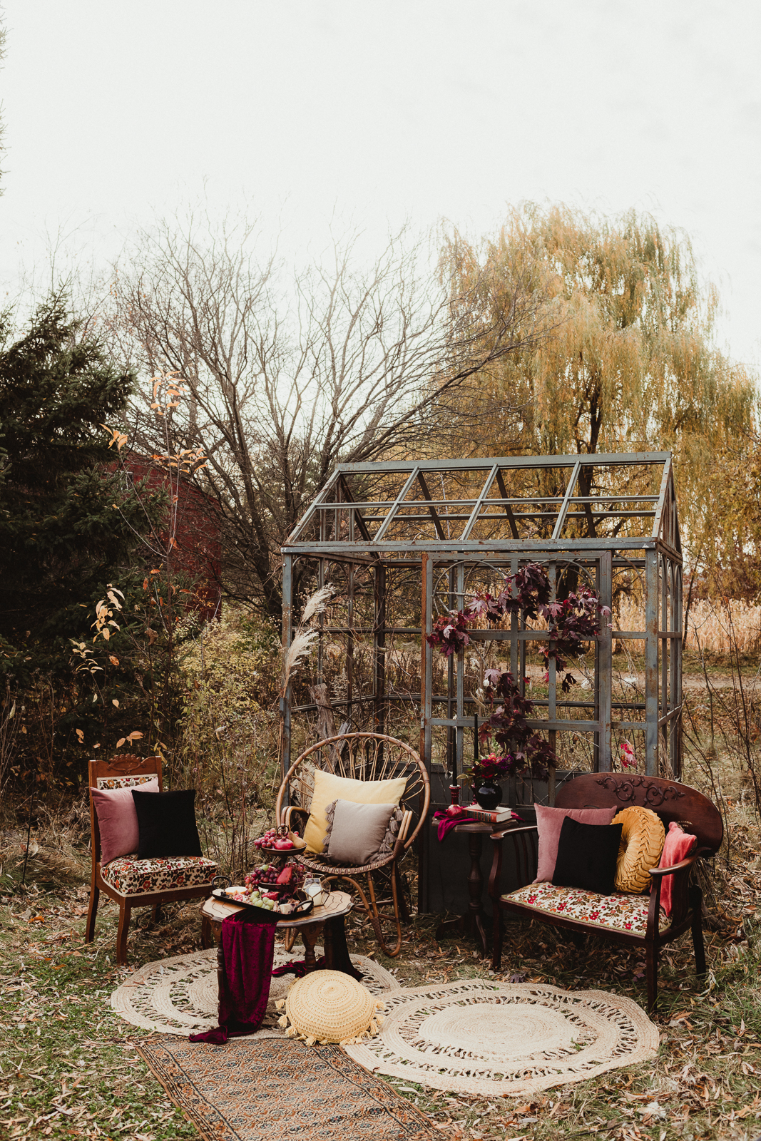 Vintage Bohemian Seating Area