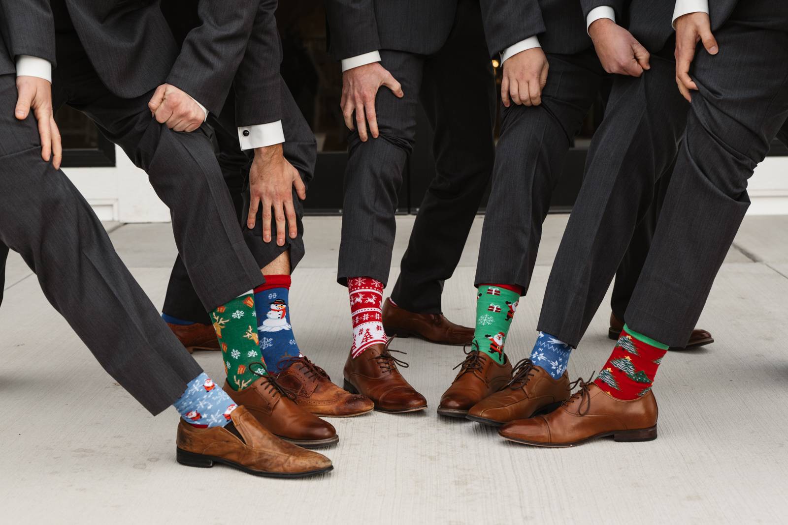 Fun, Groomsmen Holiday Socks Favors