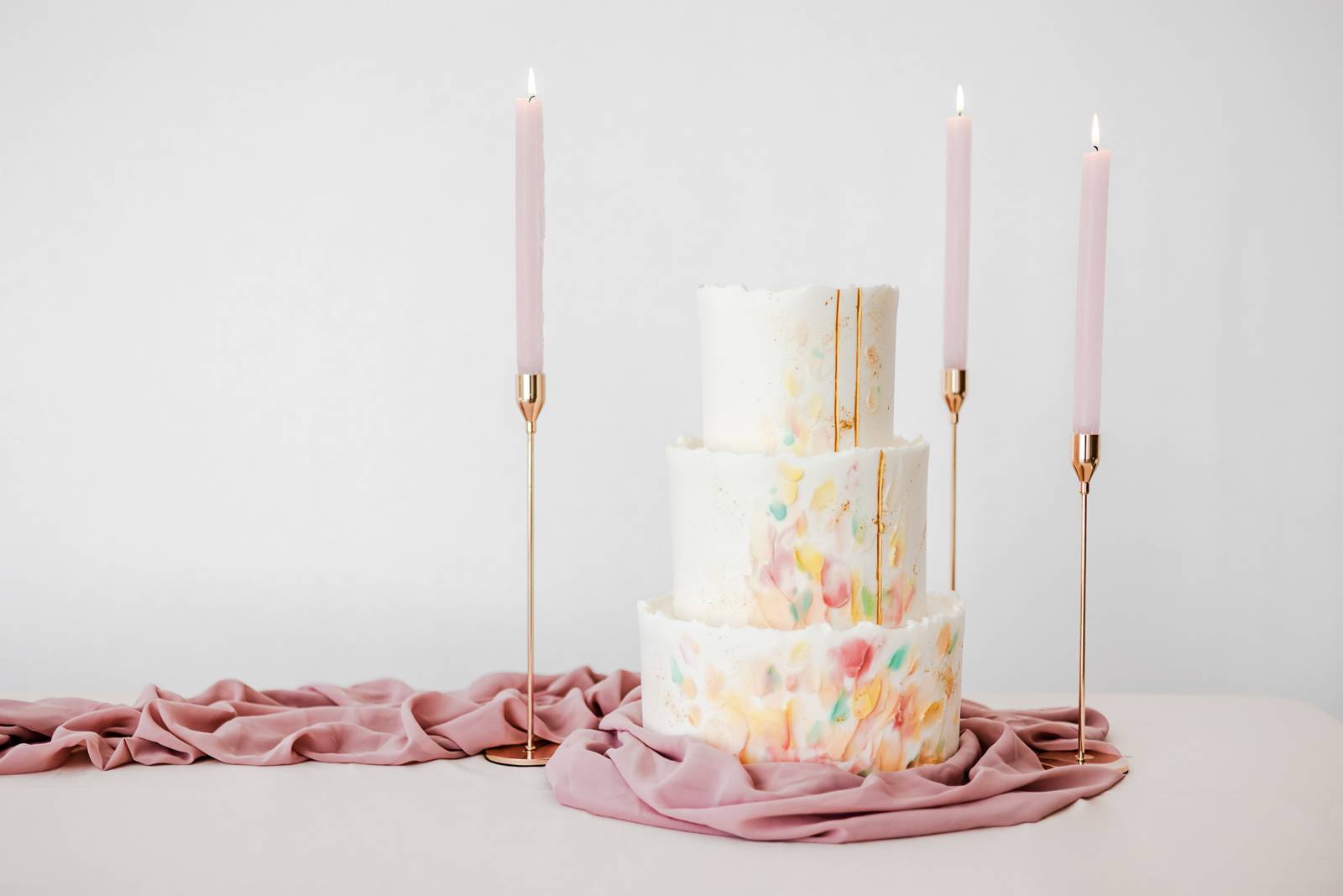 Modern Watercolor Cake