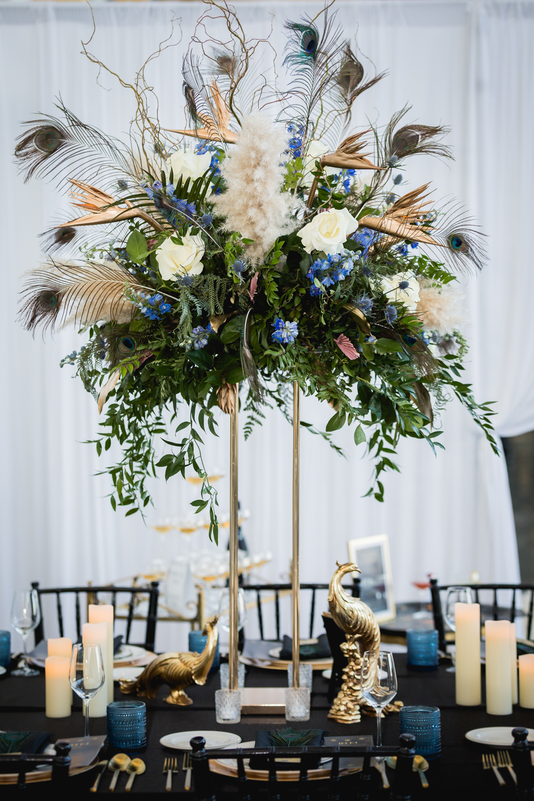 Luxurious Modern Art Deco Tall Centerpiece