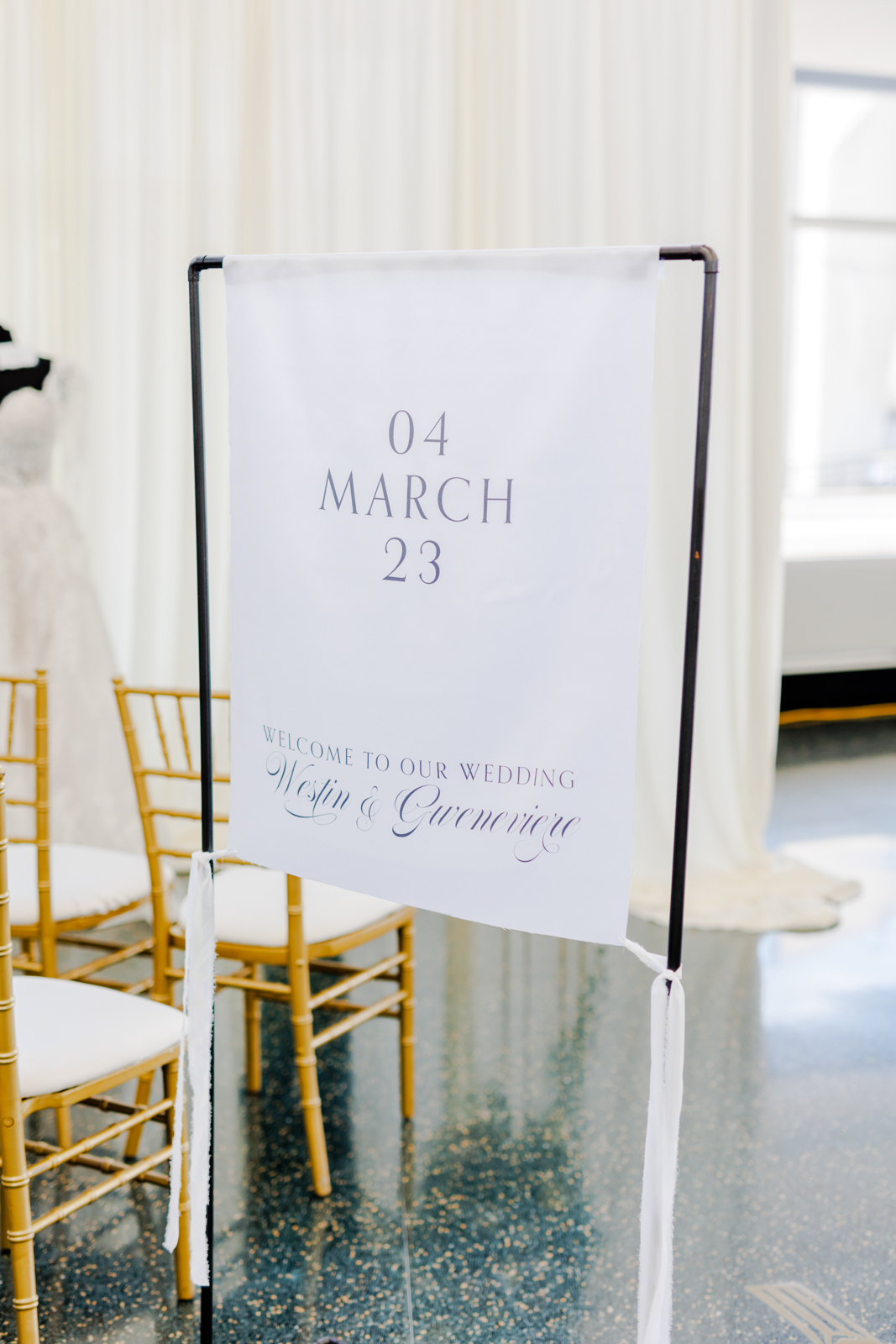 Modern Elegant Wedding Welcome Sign