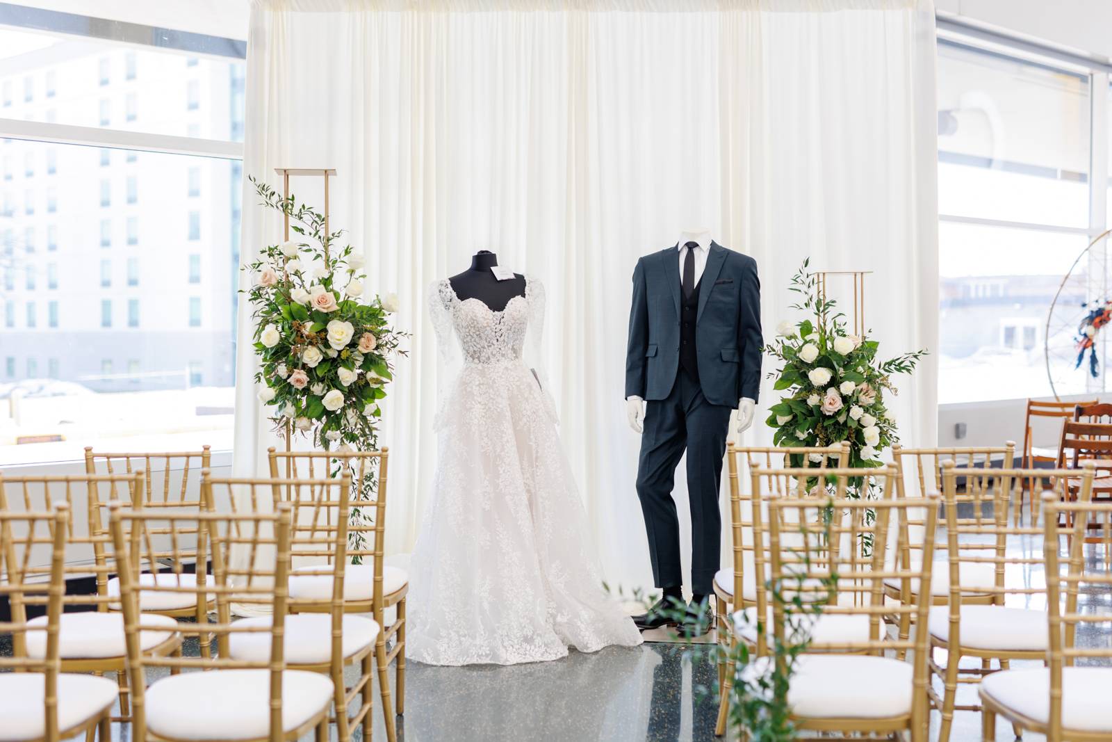 Modern Elegant Wedding Ceremony Backdrop