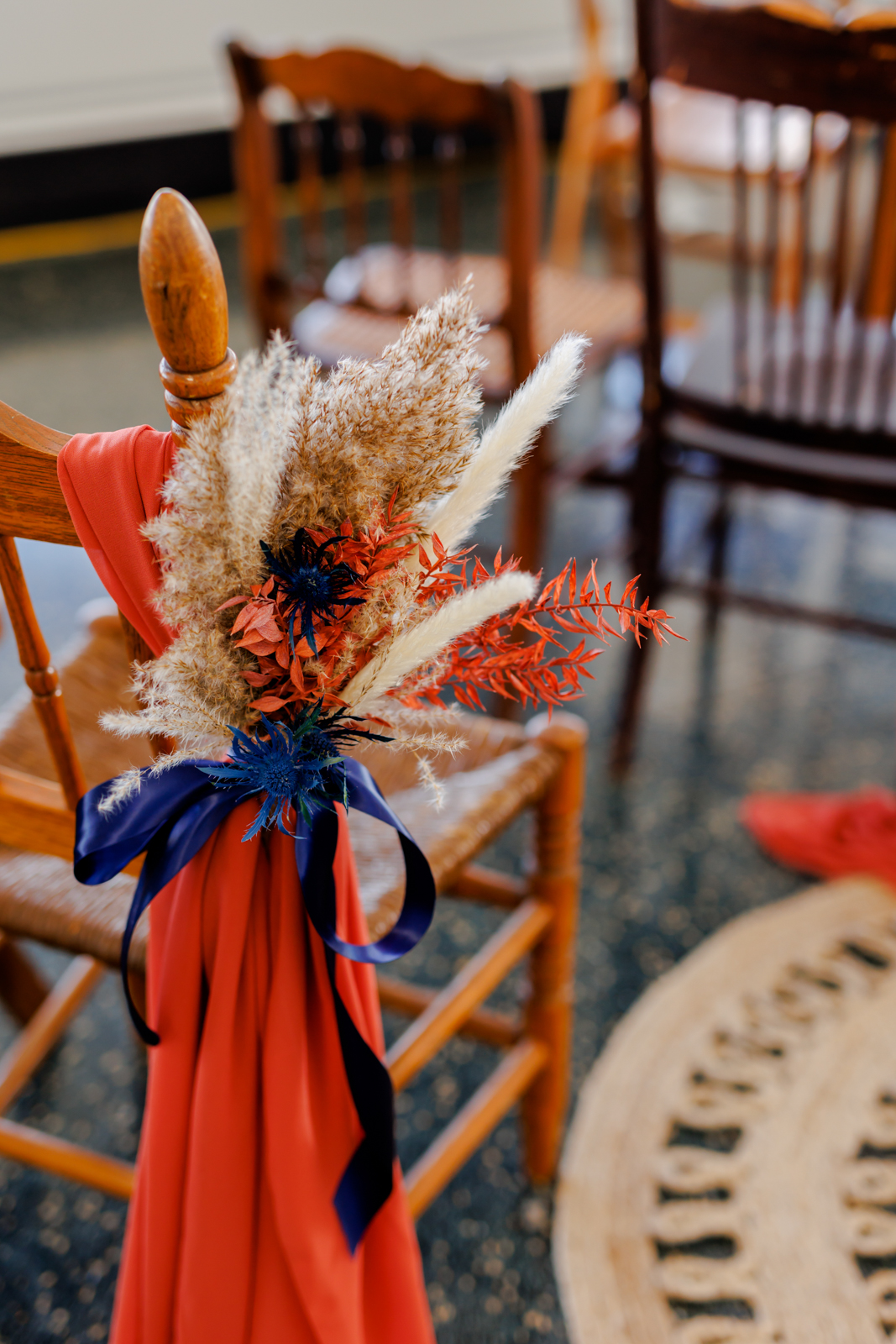 Rustic Boho Ceremony Chair Decor
