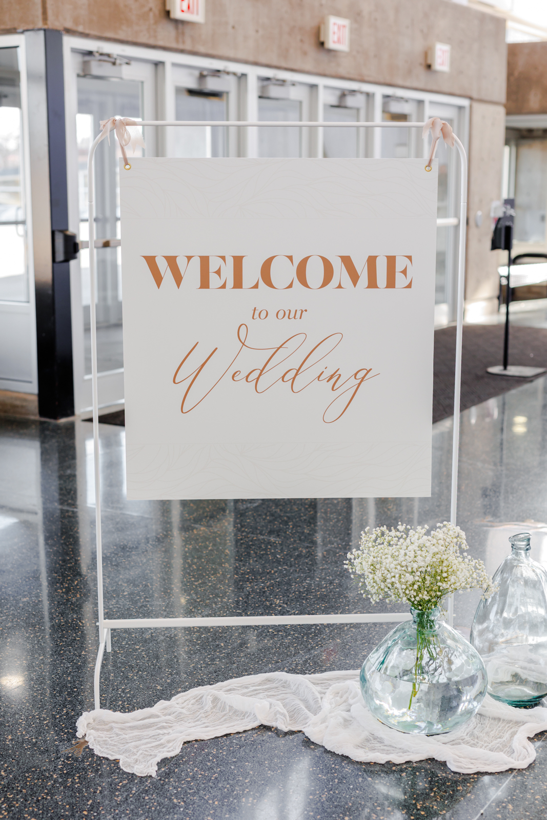 Modern Elegant Wedding Welcome Sign