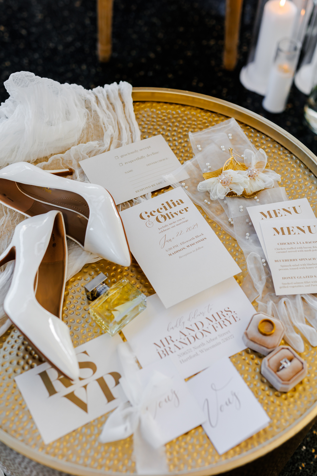 Simple Modern Elegant Wedding Stationary