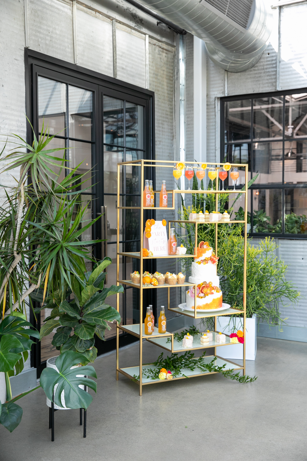 Bright Citrus Dessert Display