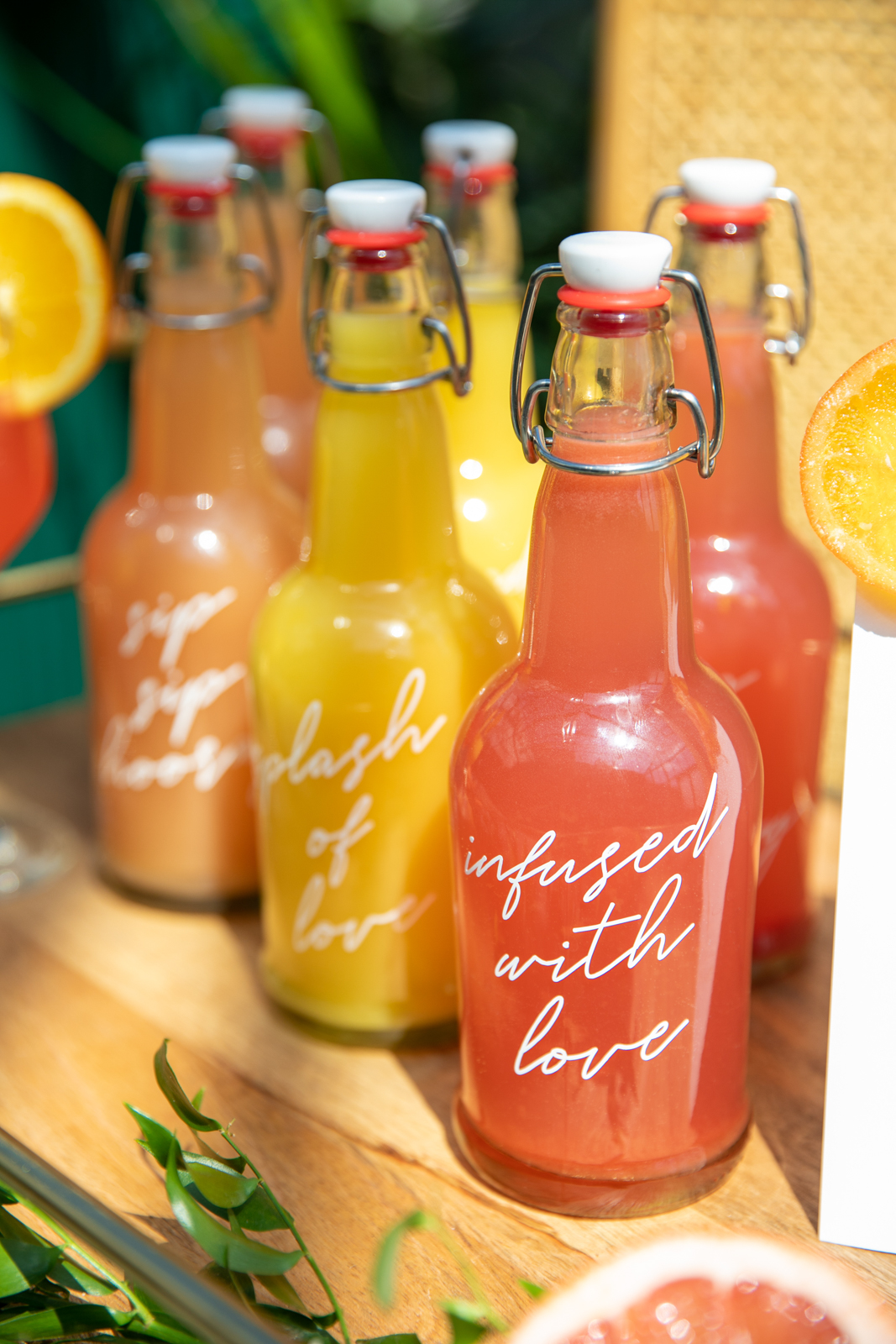 Citrus Beverage Guest Favors