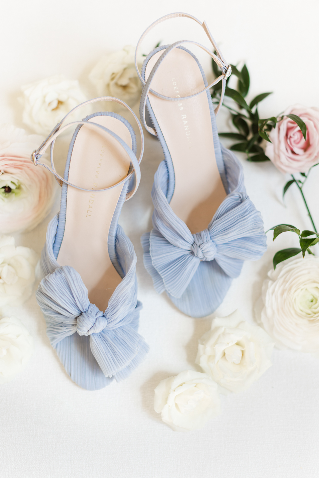 Modern Romantic Something Blue Wedding Shoes