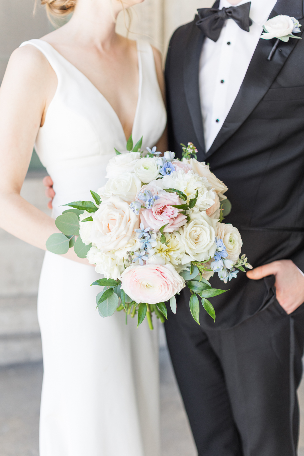 Soft Romanic Pastel Wedding Bouquet
