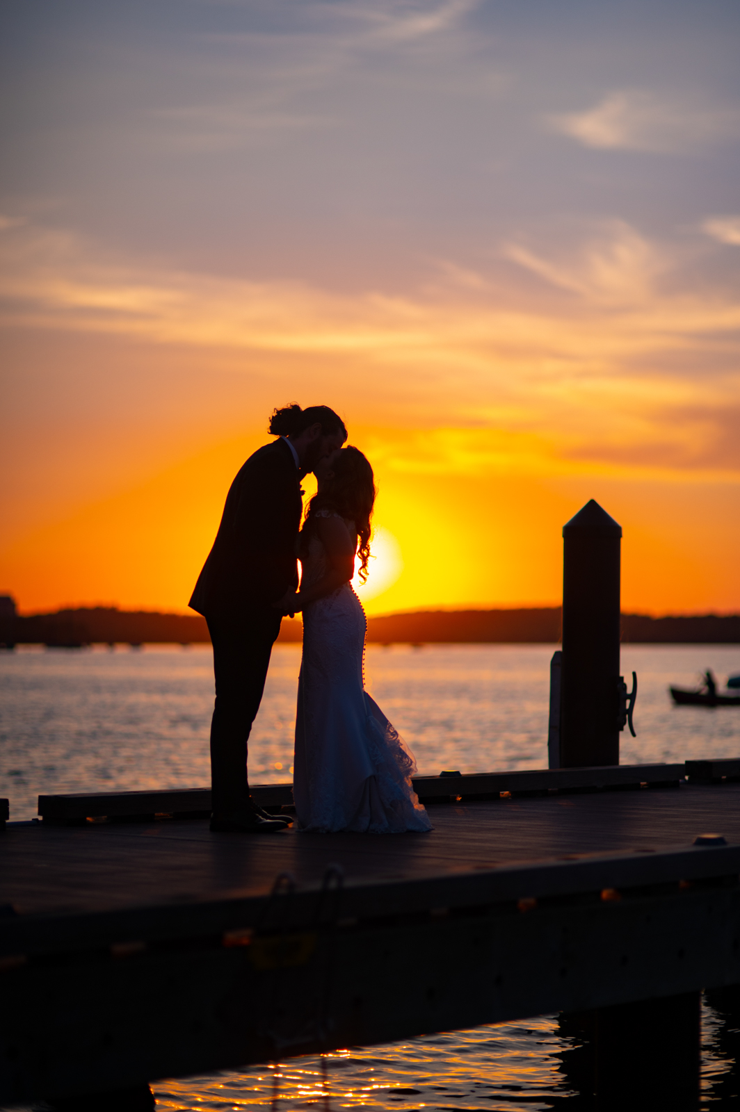 Stunning Sunset Wedding Photo