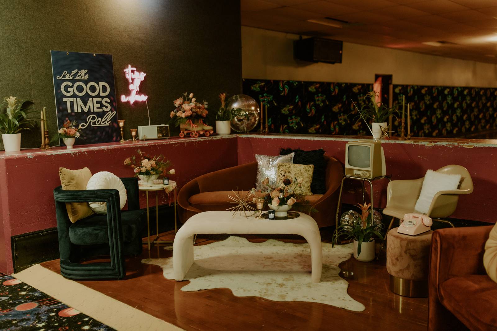 Vintage Disco Reception Lounge