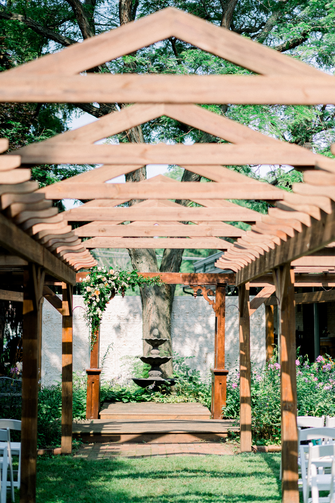 Romantic Garden Ceremony Backdrop