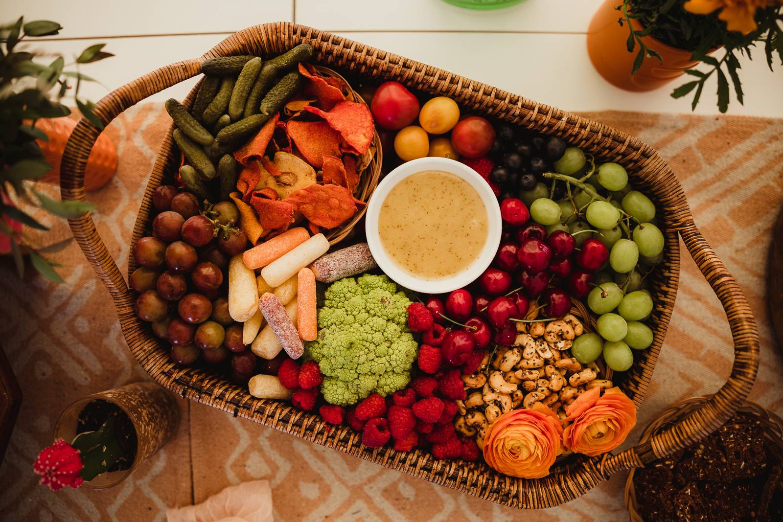 Delicious Charcuterie Basket