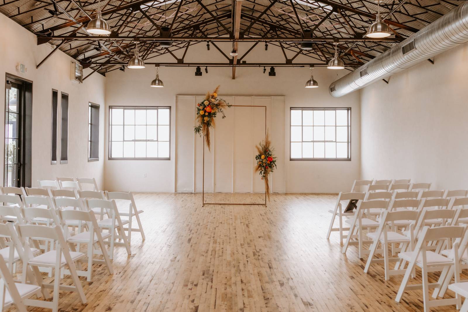 Modern Whimsical Wedding Ceremony Arch