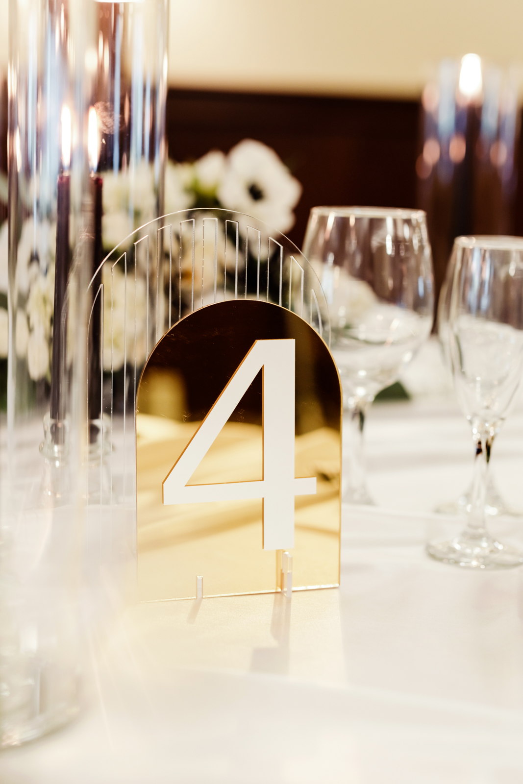 Modern Elegant Table Number