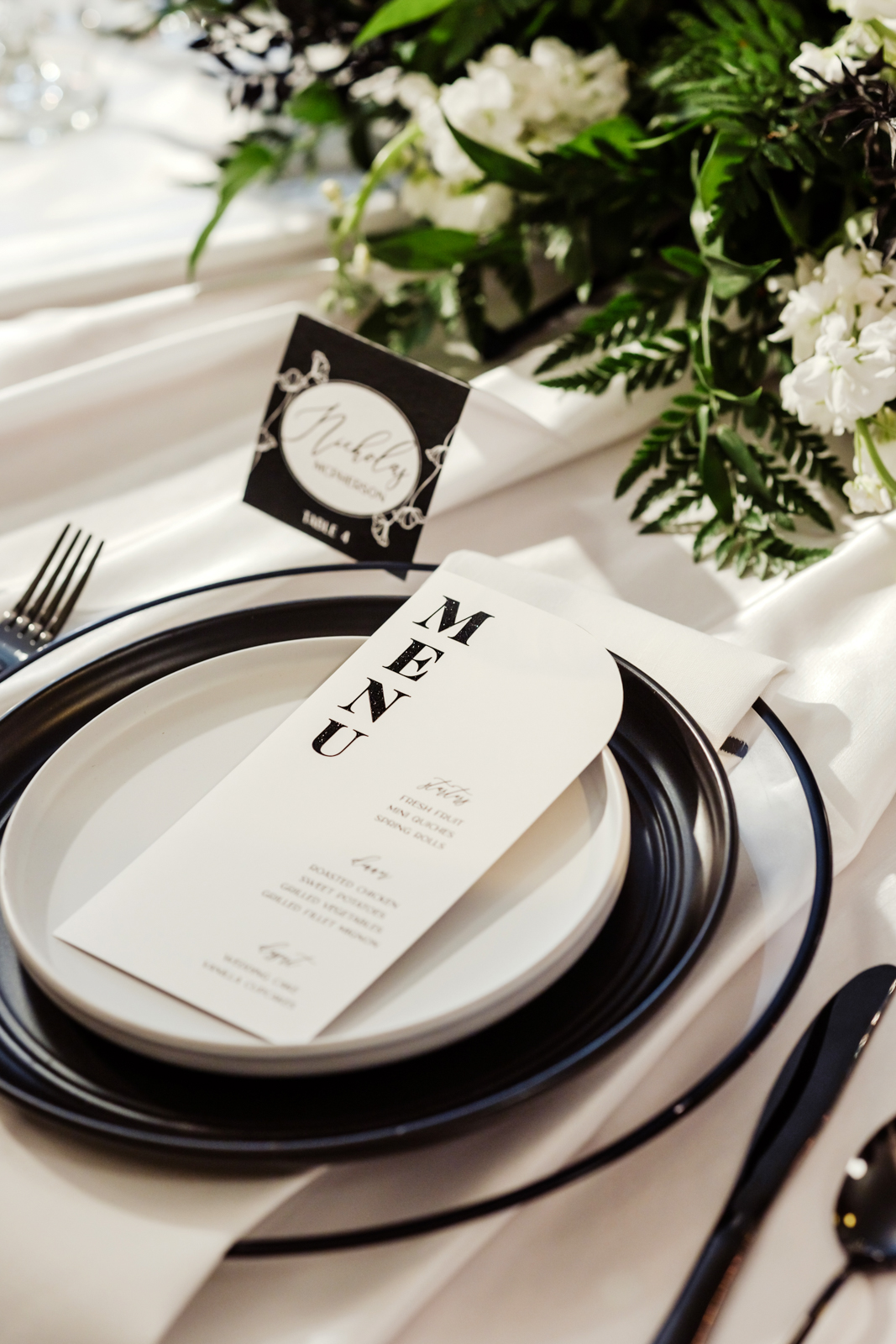 Modern Elegant Menu Card