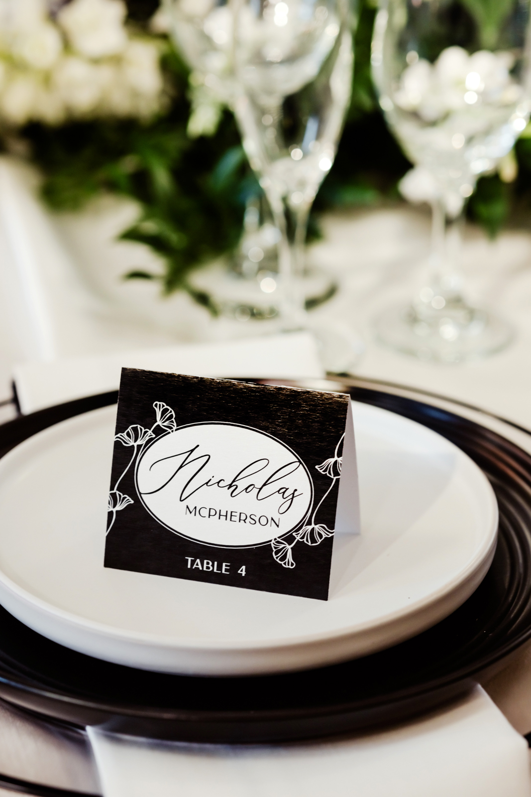 Elegant Modern Place Card