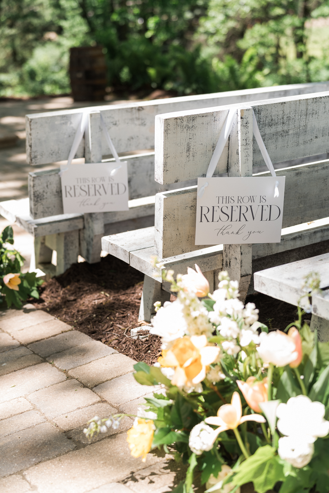 Elegant Ceremony Seating Reserved Signage