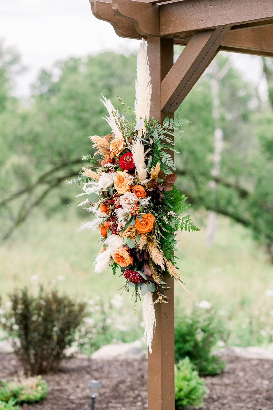 Rustic Romantic Wedding Arch Arrangement