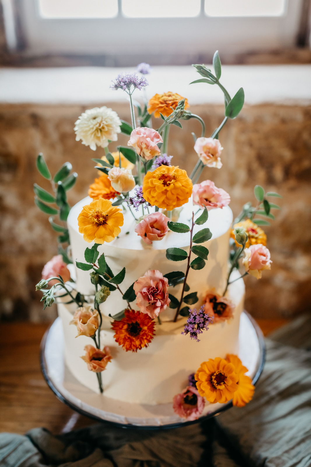Garden Chic Wedding Cake