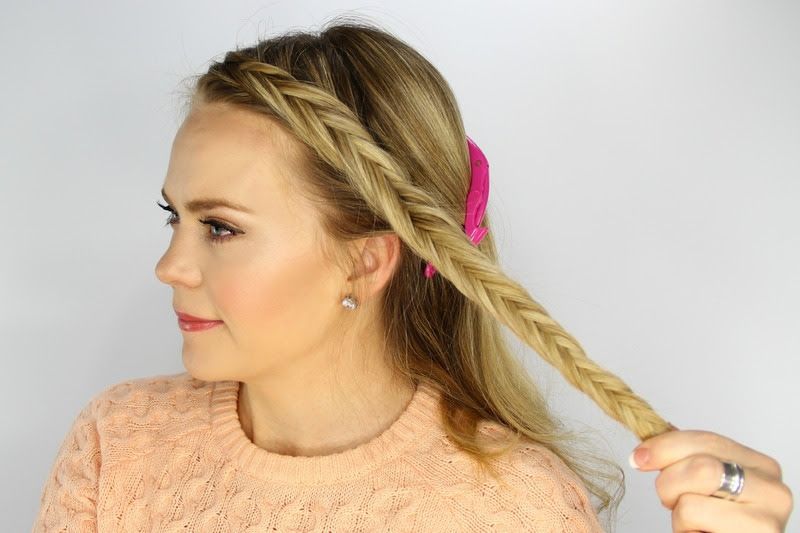 how to fish tail braid steps