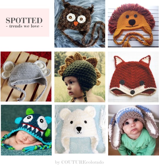 Spotted- Animal Baby Hats