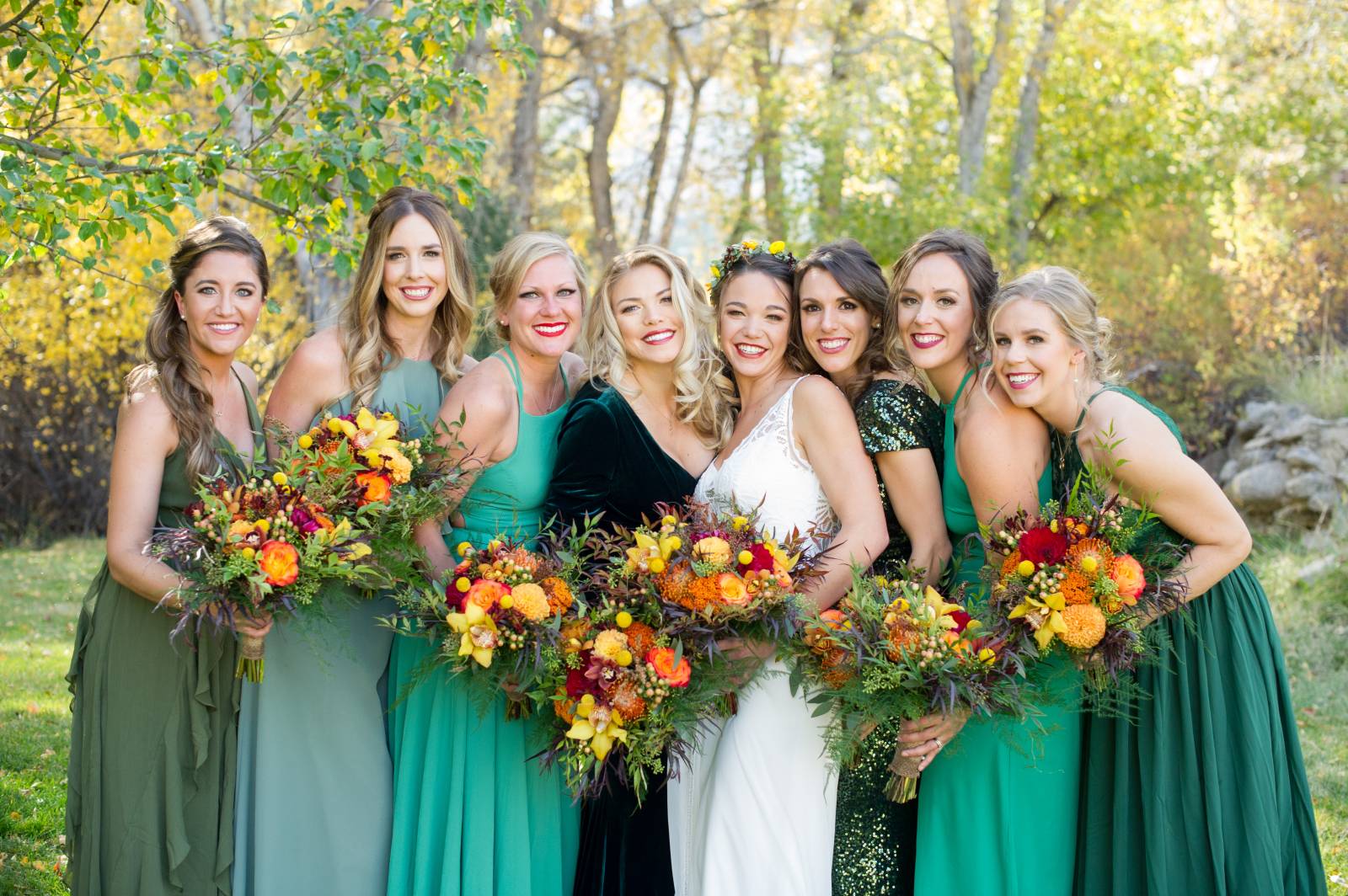 Green Bridesmaid dresses