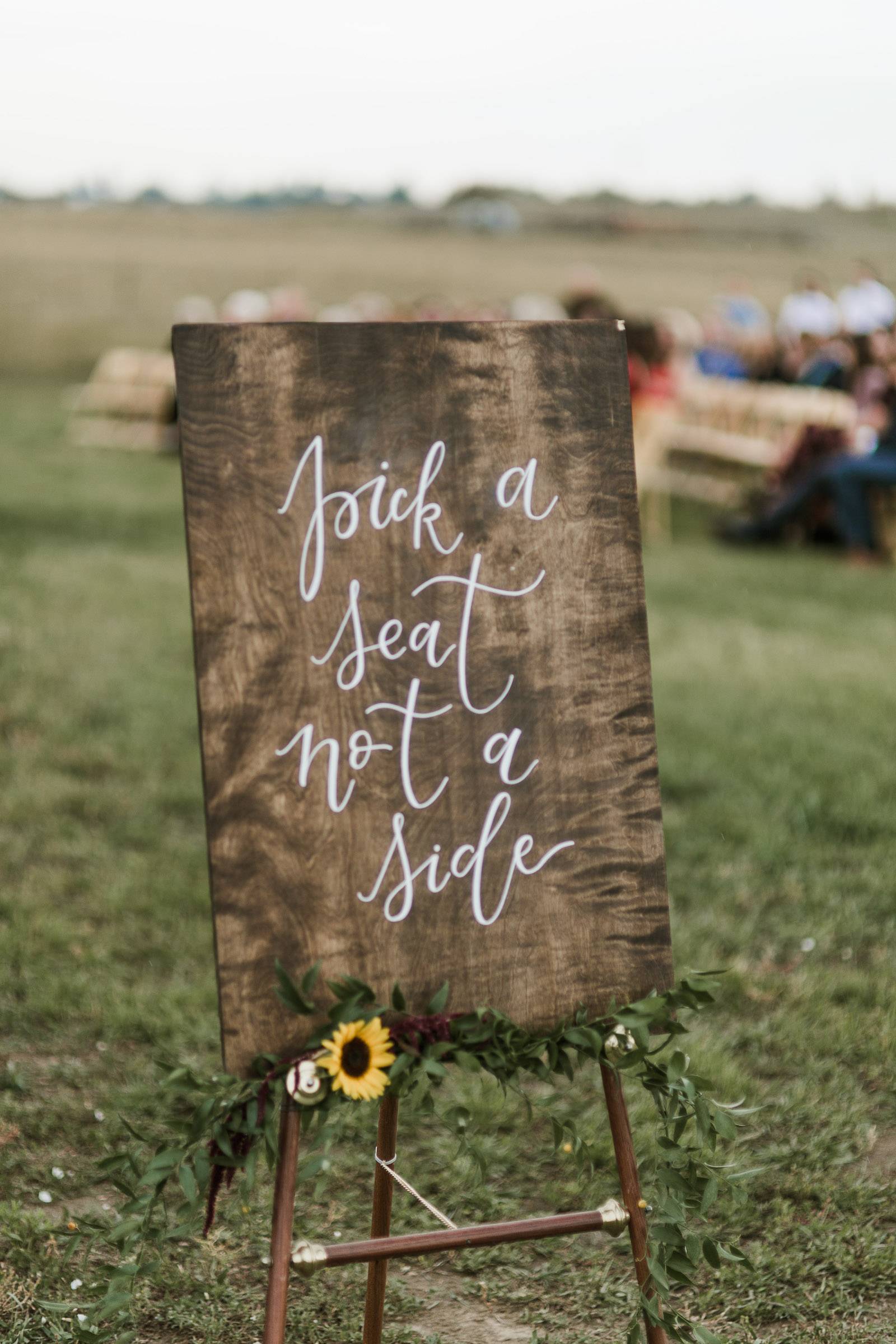 Wedding Rustic Signage