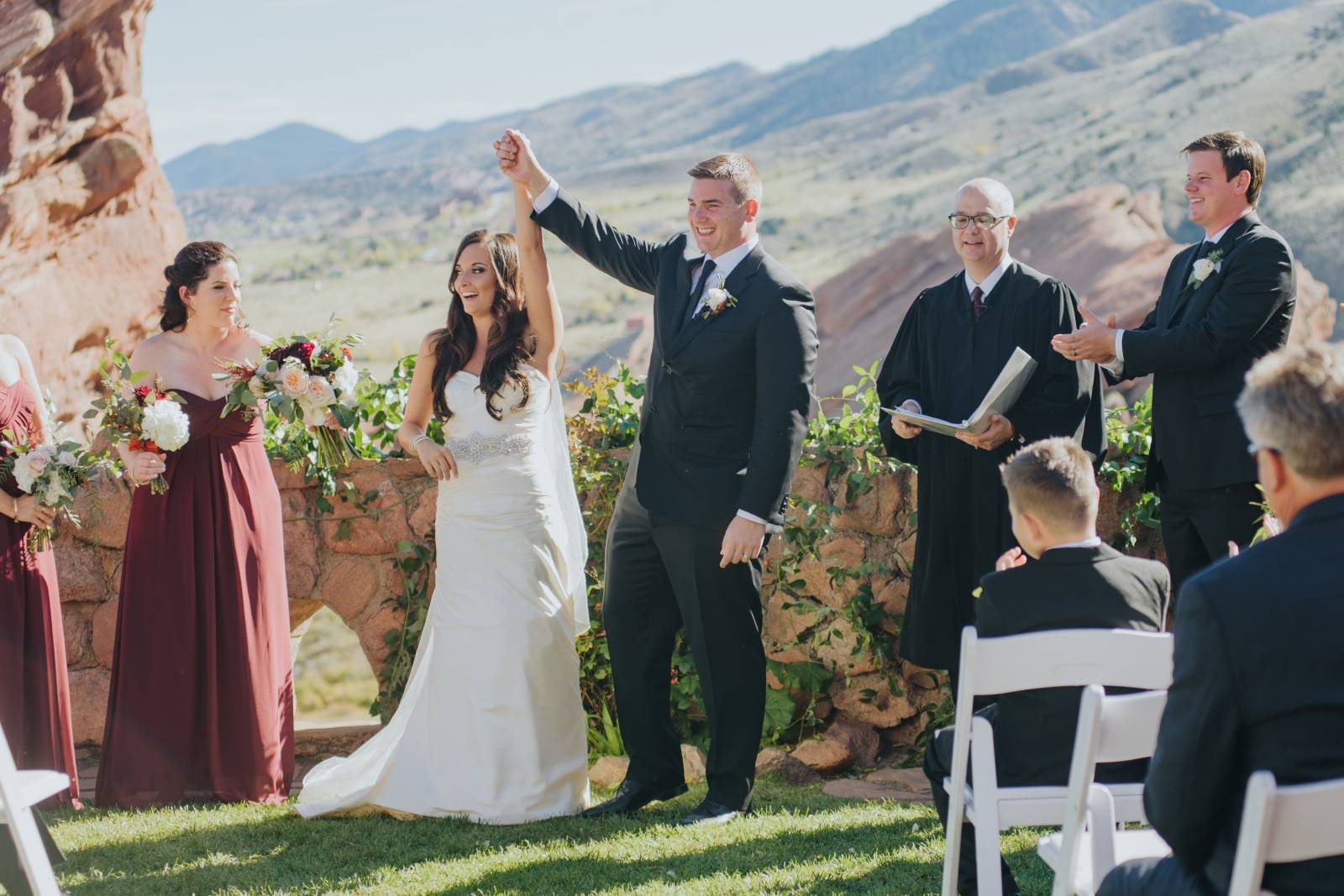 Ceremony at Red Rocks Followed by an Urban Reception