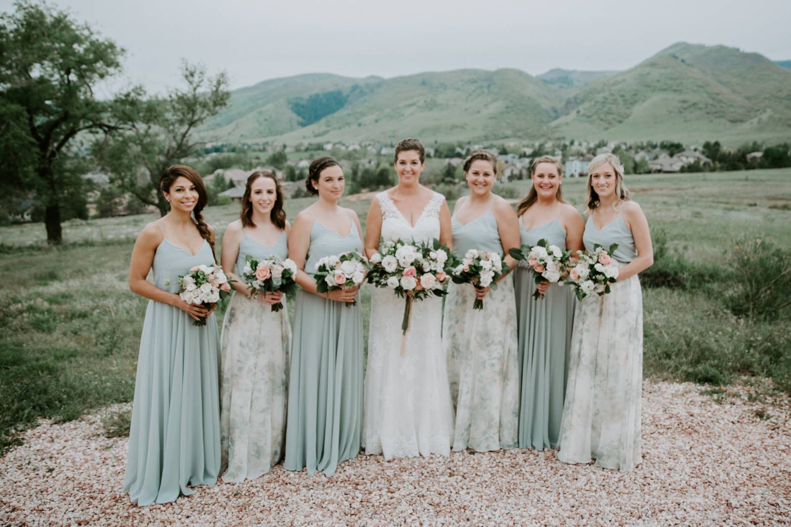 Muted Green Bridesmaid Dresses