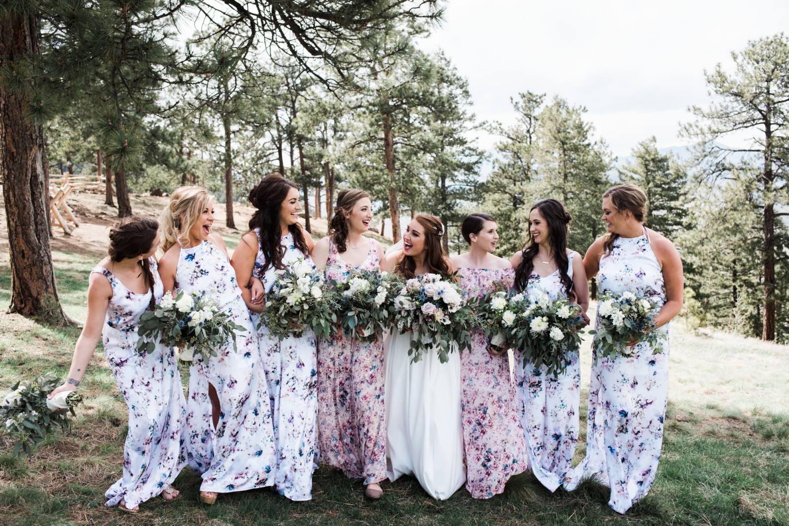 Floral Bridesmaid Dresses