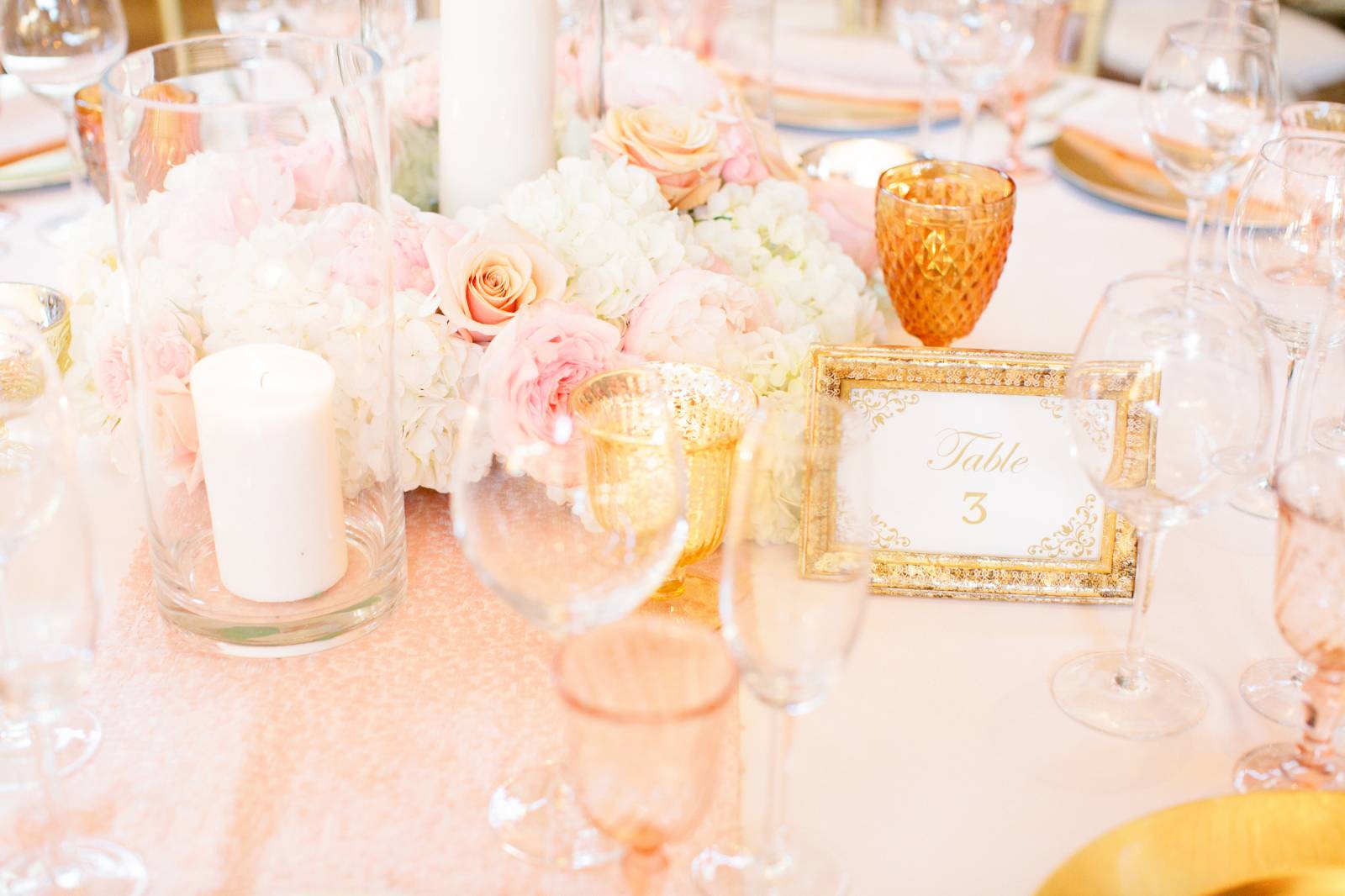 Pink and Gold Wedding
