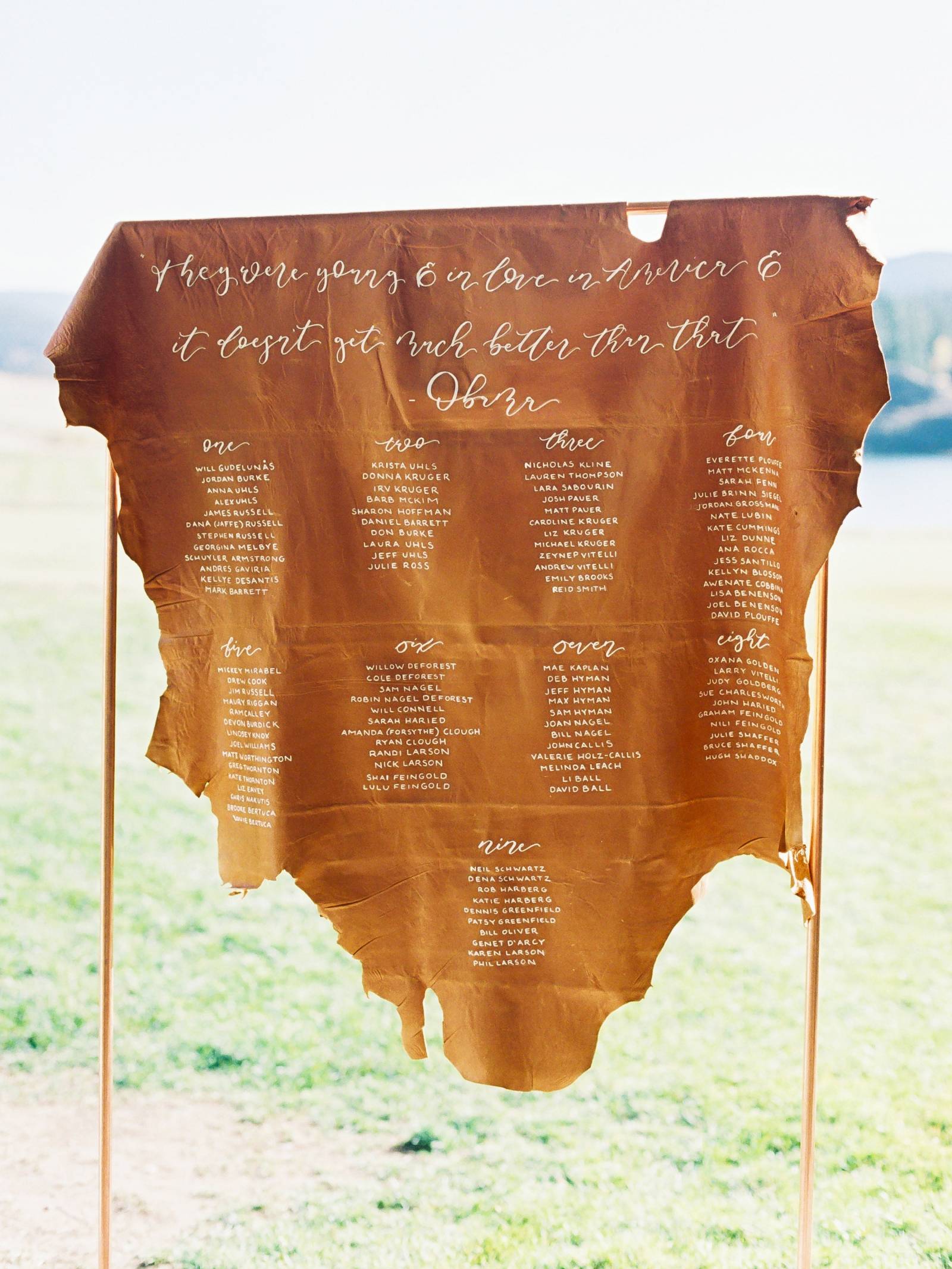 Rustic Mountain Place Card