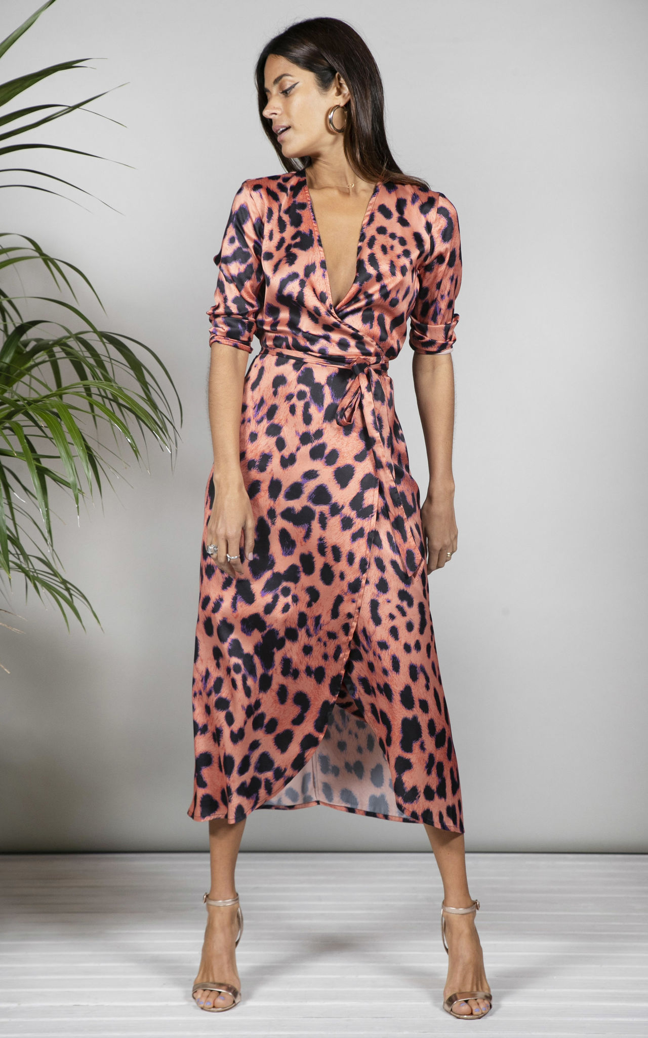 Leopard print wedding 2025 guest dress