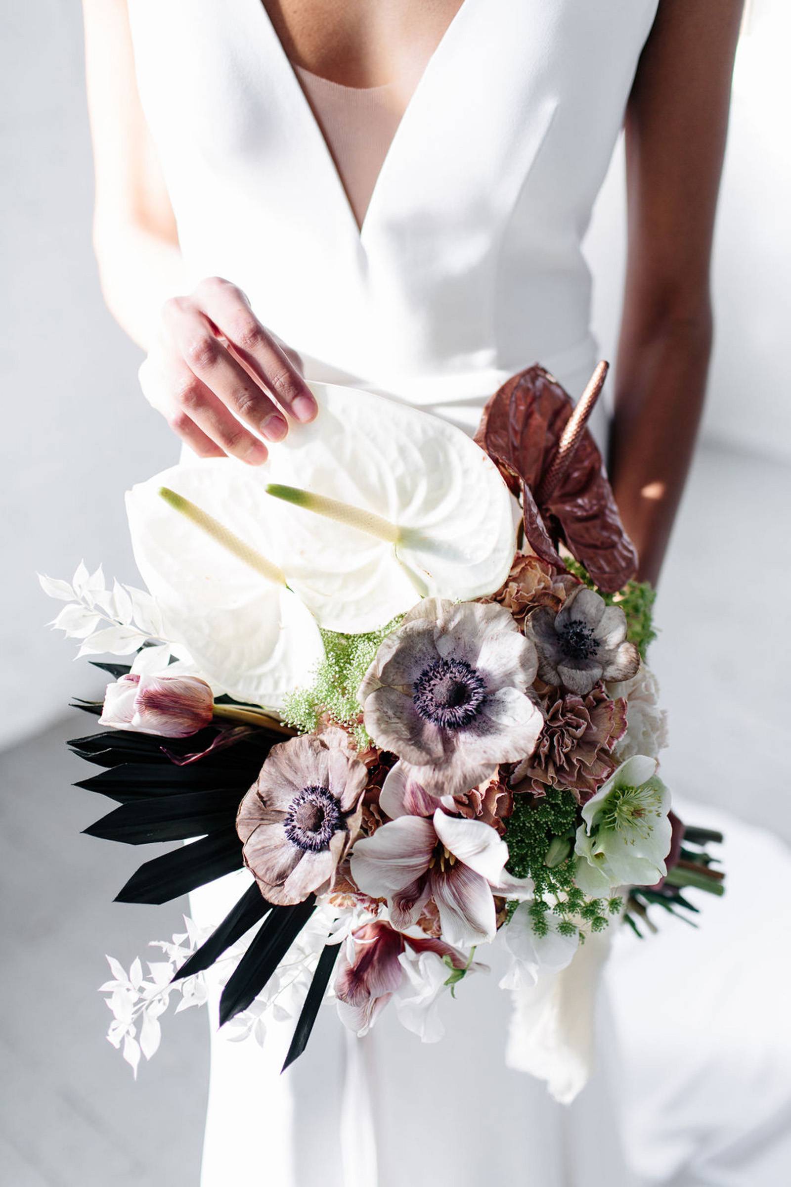 Modern wedding flower inspiration