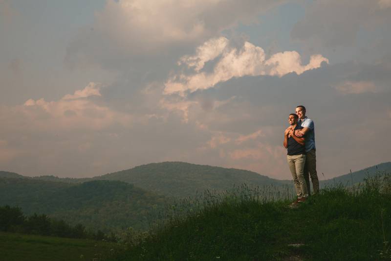Gorgeous Vermont Backdrop for Engagement Shoot