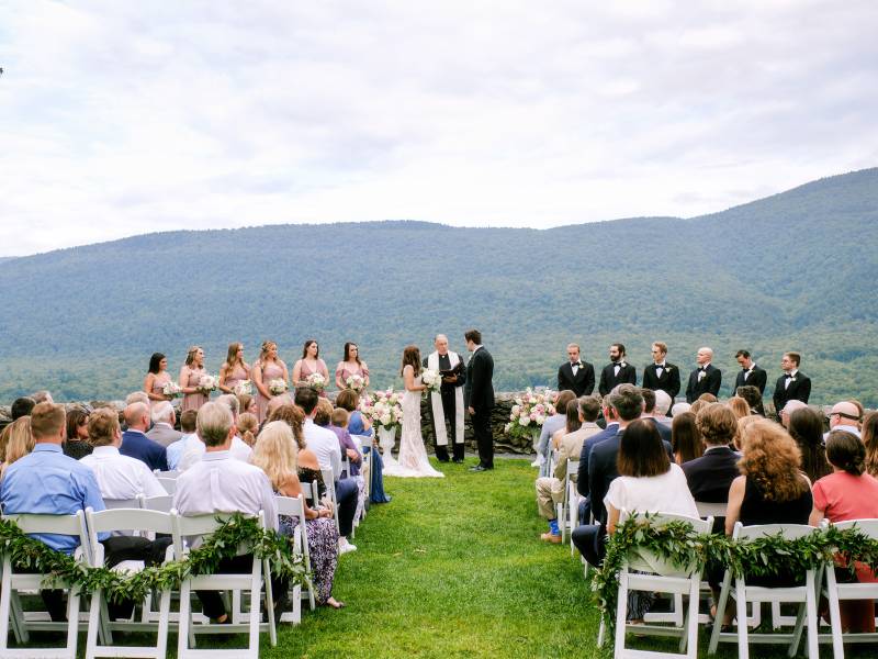 vermont mountain view ceremony at Hildene