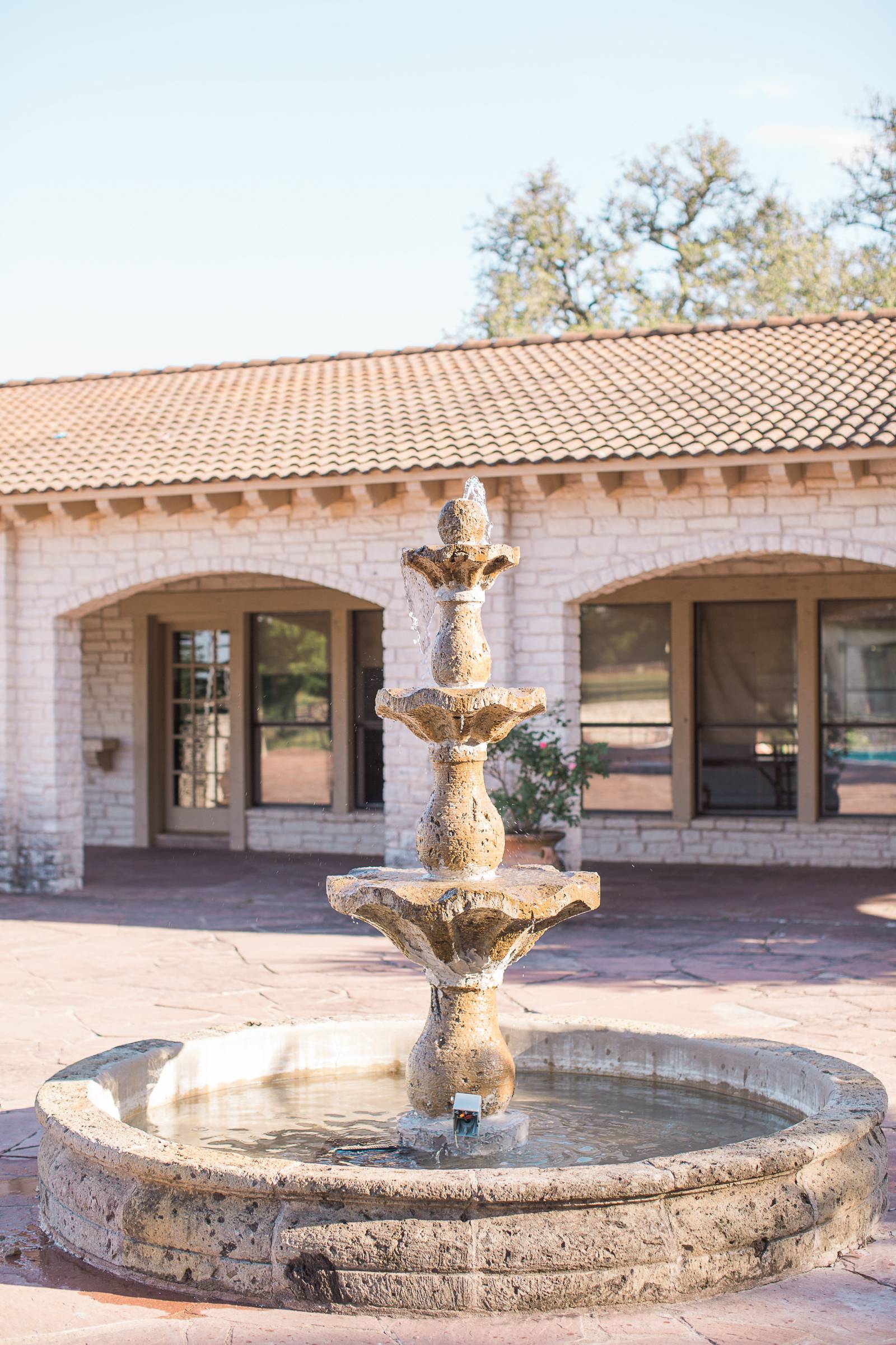 Venue with a fountain