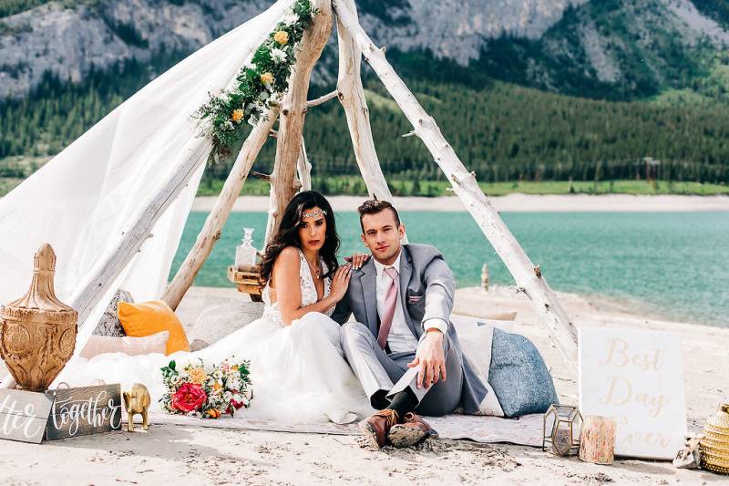 Mountain Elopement Decor Wedding Inspiration