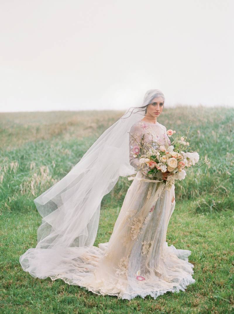 Soft & romantic wedding inspiration under pastel skies | Portland ...