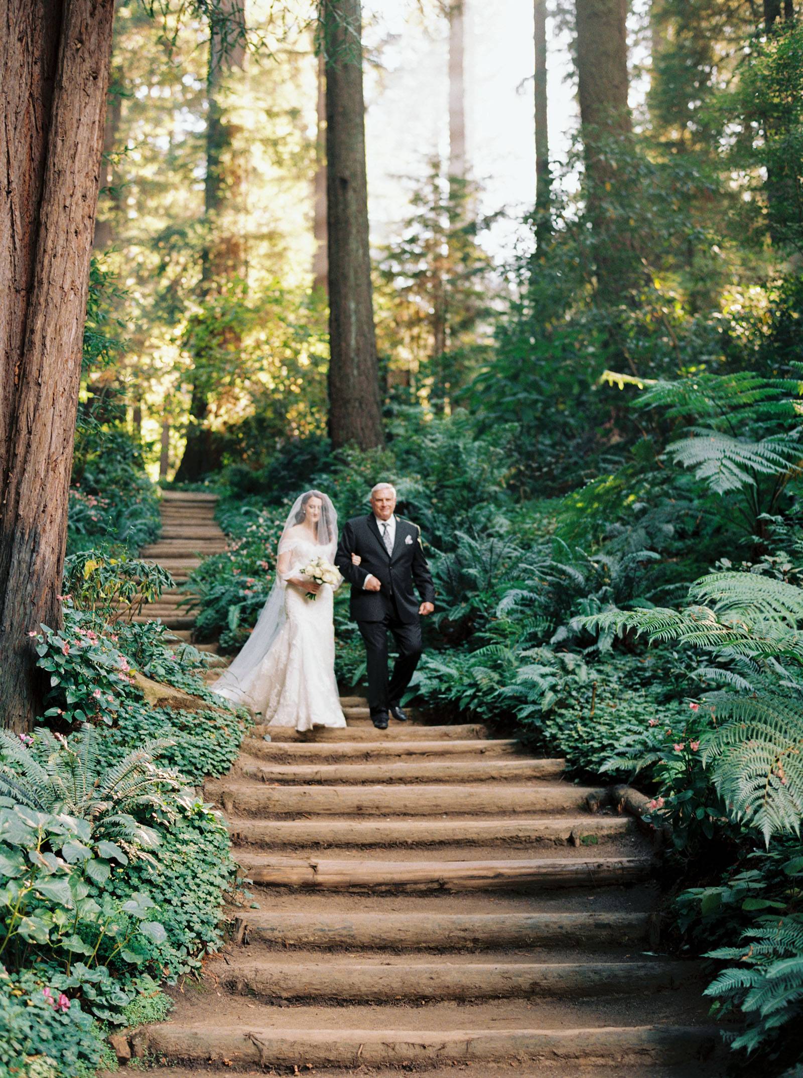 Timeless And Elegant Wedding In The Lush California Redwood Forests