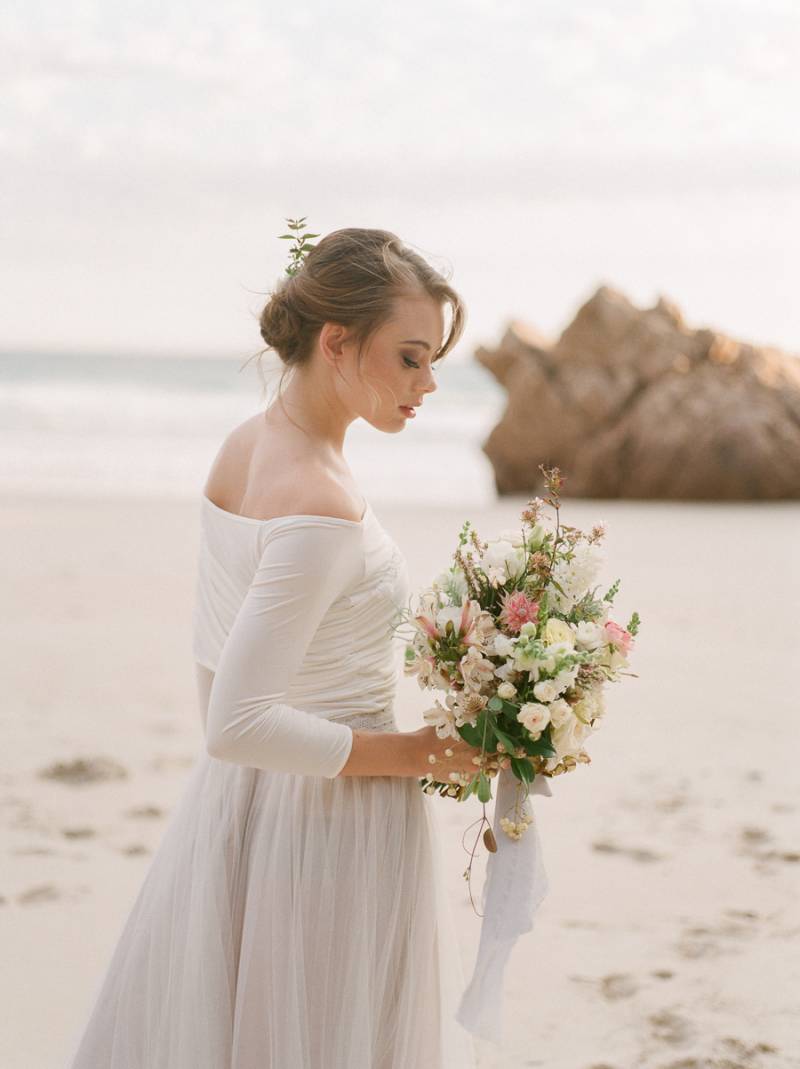 Romantic Capetown beach bridals in pastel tones | Cape Town Wedding ...