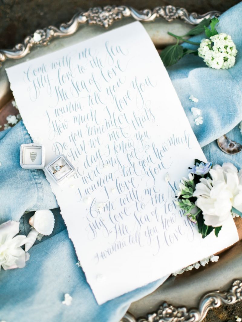 Calligraphy love note