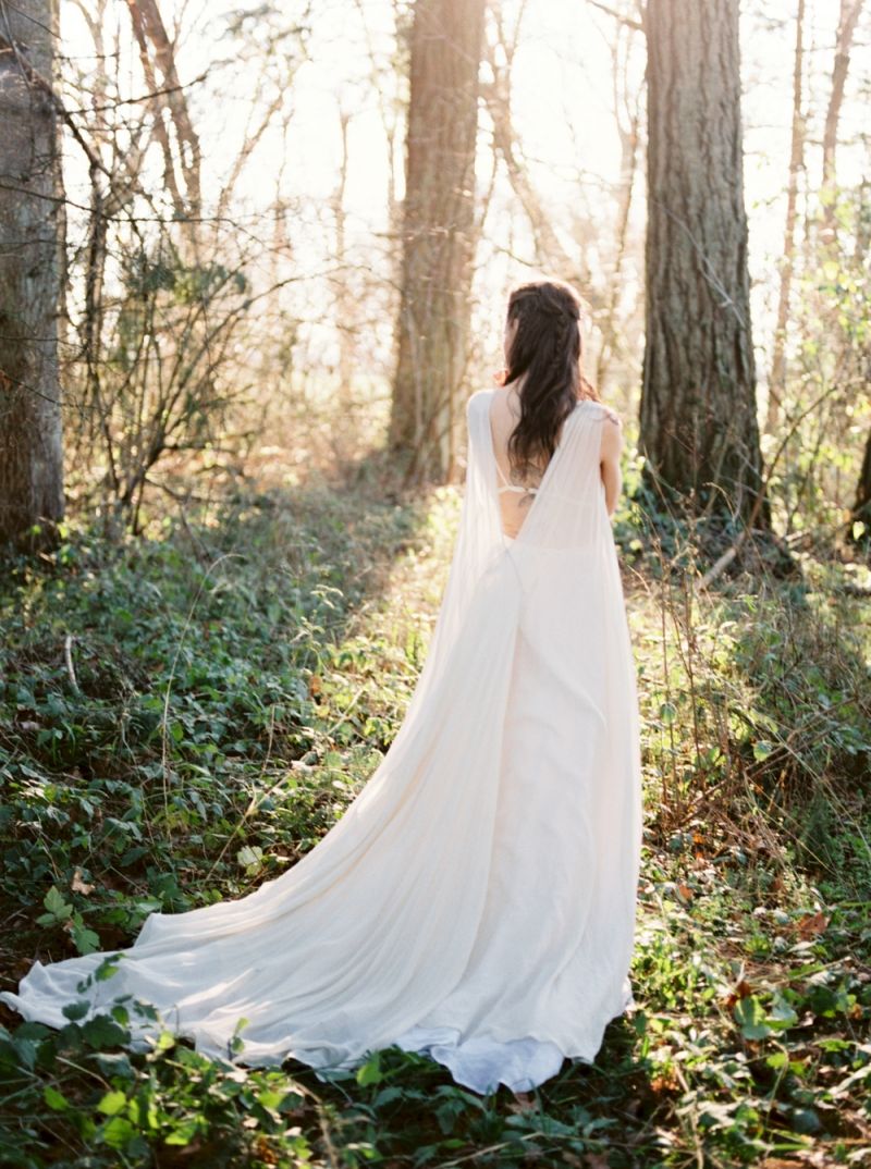 Bride in a forest