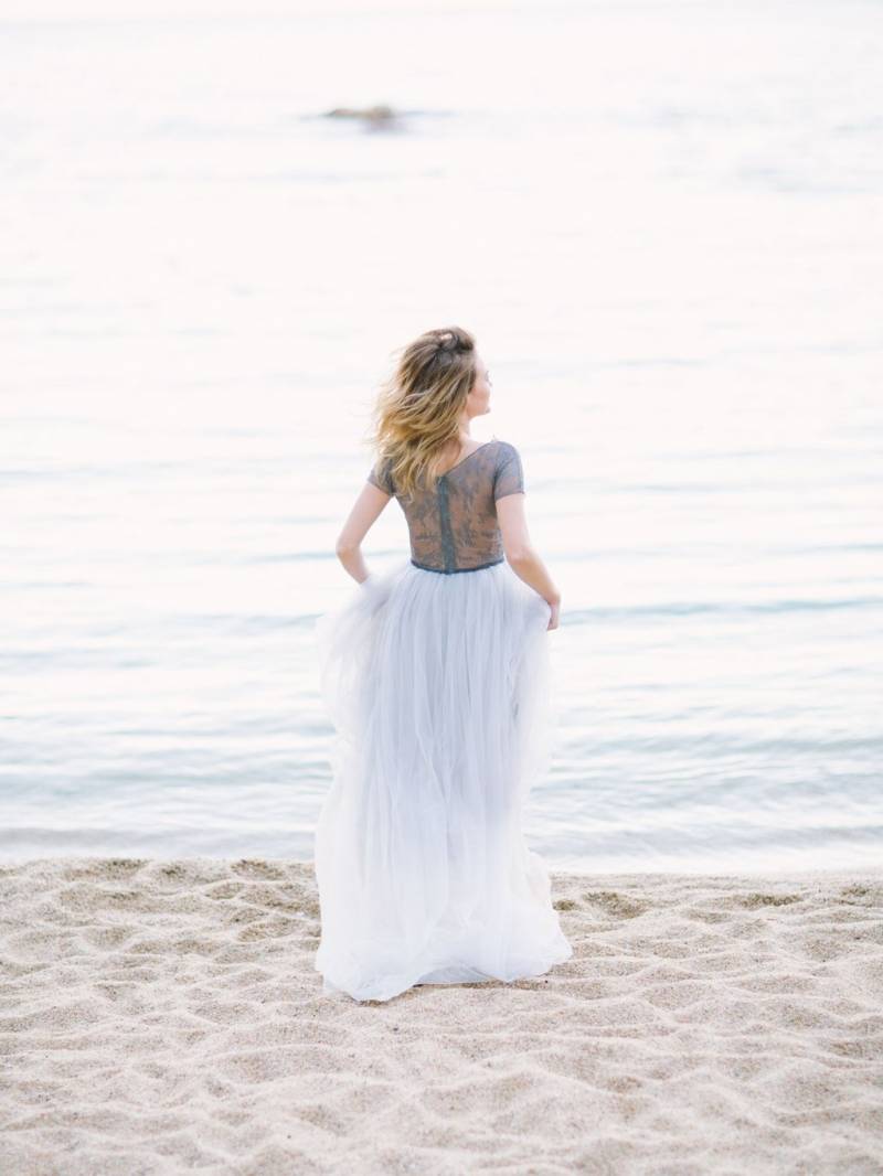 Bride at the beach