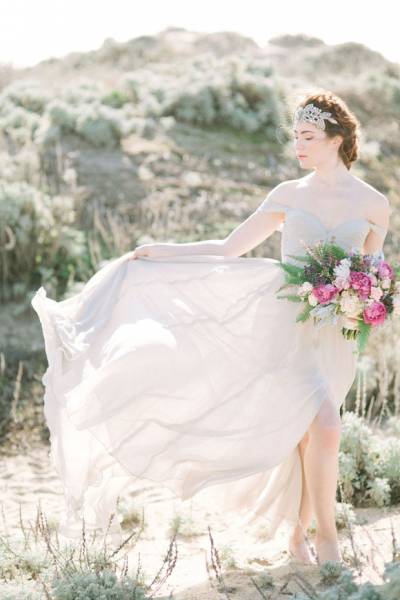 Soft Grey Wedding Ideas At The Beach