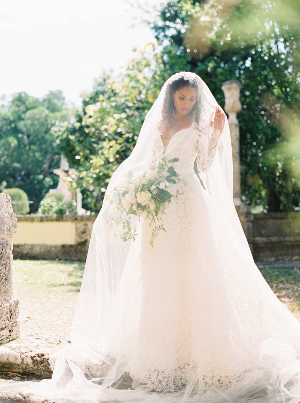 Romantic, Old World Wedding Inspiration at Viscaya Gardens | Miami ...