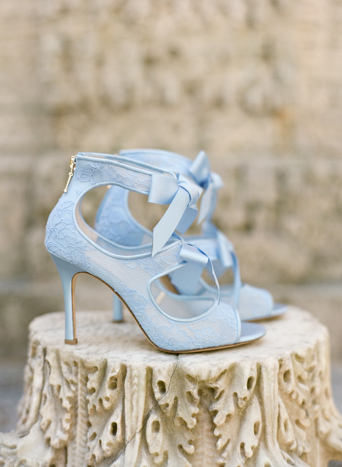 Light blue sales wedding sandals