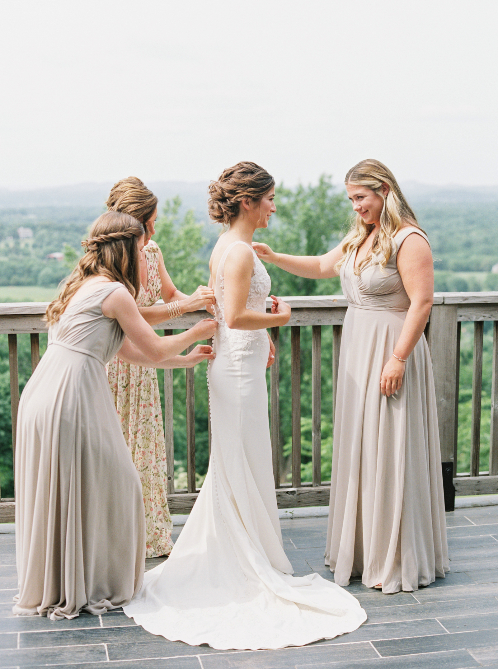 David's bridal biscotti bridesmaid on sale dress