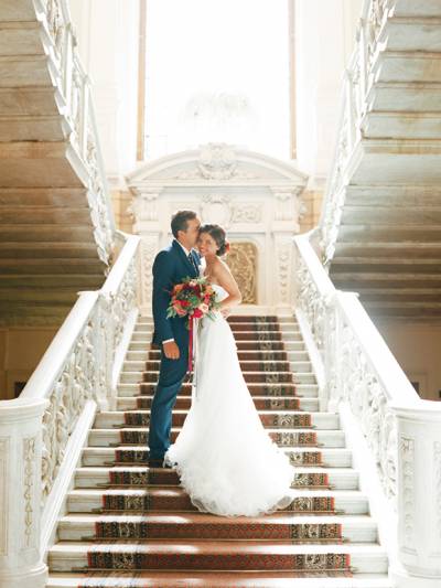 Bold Coloured St Petersburg Wedding